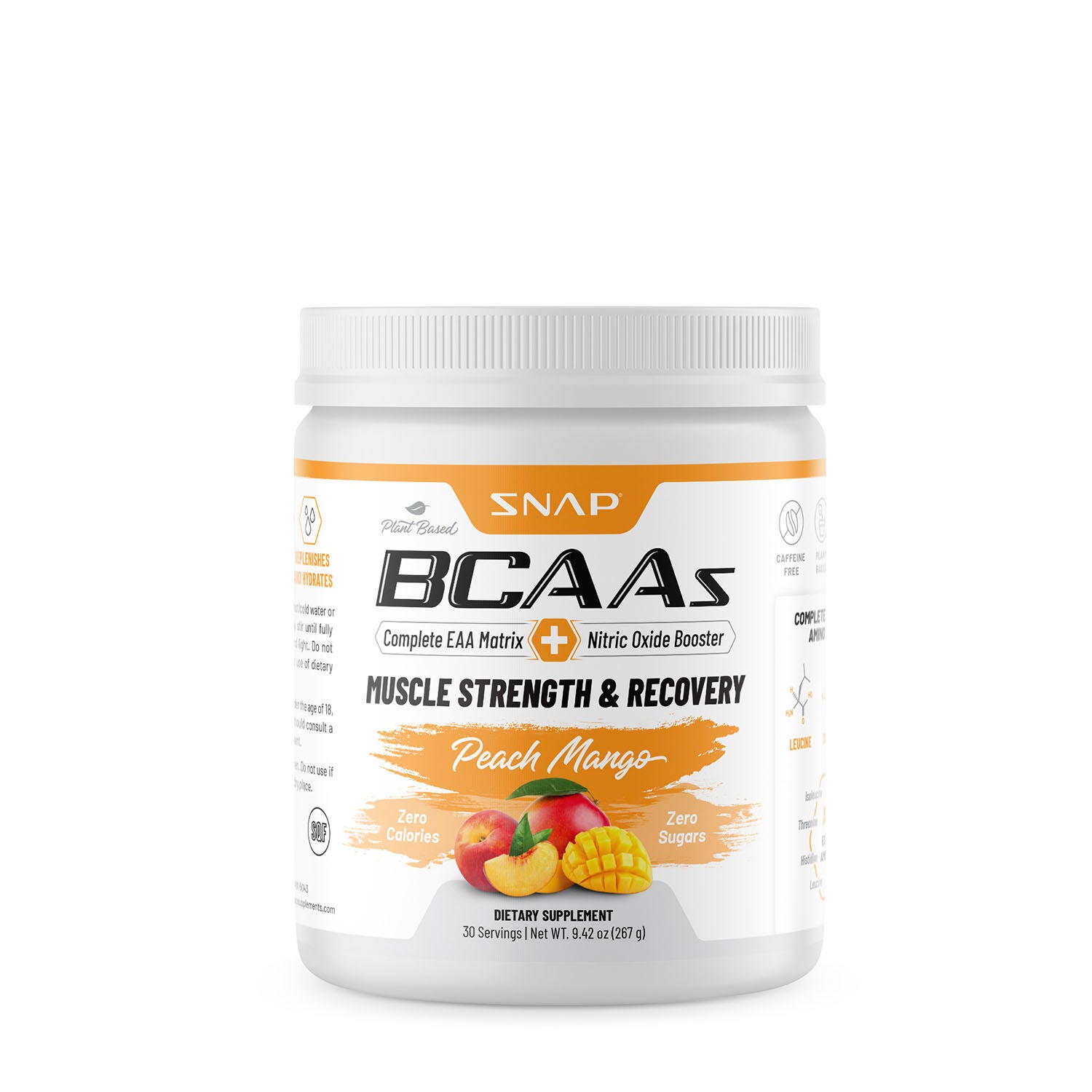 BCAA Powder Peach Mango 9.42 oz. Peach Mango GNC